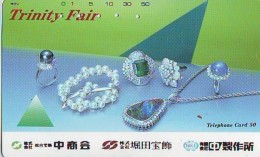 Télécarte Japon (639) JEWELRY- Ring Necklace  Diamond  PEARL -  SCHMUCK  BIJOUX - Bague  Collier  Diamant  PEARL - Mode