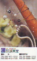 Télécarte Japon (642) JEWELRY- Ring Necklace  Diamond  PEARL -  SCHMUCK  BIJOUX - Bague  Collier  Diamant  PEARL - Mode