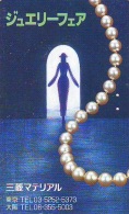 Télécarte Japon (644) JEWELRY- Ring Necklace  Diamond  PEARL -  SCHMUCK  BIJOUX - Bague  Collier  Diamant  PEARL - Mode