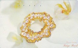 Télécarte Japon (659) JEWELRY- Ring Necklace  Diamond  PEARL -  SCHMUCK  BIJOUX - Bague  Collier  Diamant  PEARL - Mode