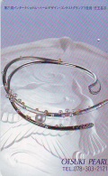 Télécarte Japon (660) JEWELRY- Ring Necklace  Diamond  PEARL -  SCHMUCK  BIJOUX - Bague  Collier  Diamant  PEARL - Mode