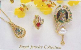 Télécarte Japon (669) JEWELRY- Ring Necklace  Diamond  PEARL -  SCHMUCK  BIJOUX - Bague  Collier  Diamant  PEARL - Mode