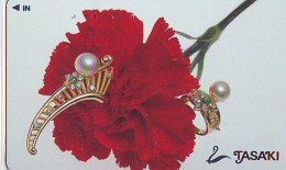 Télécarte Japon (671) JEWELRY- Ring Necklace  Diamond  PEARL -  SCHMUCK  BIJOUX - Bague  Collier  Diamant  PEARL - Mode