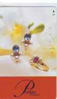 Télécarte Japon (672) JEWELRY- Ring Necklace  Diamond  PEARL -  SCHMUCK  BIJOUX - Bague  Collier  Diamant  PEARL - Mode