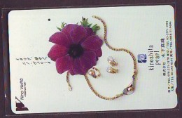 Télécarte Japon (684) JEWELRY- Ring Necklace  Diamond  PEARL -  SCHMUCK  BIJOUX - Bague  Collier  Diamant  PEARL - Mode