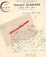 87 - CUSSAC -LETTRE MANUSCRITE SIGNEE   FRANCOIS BLANCHER-HOTEL DES VOYAGEURS MARCHAND DE VINS- 1902 - 1900 – 1949