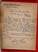 Courrier Espagne Agustin Bemlito Castrillo Commerce Céréale Légumes Y Lanas Haro Rioja 19-12-1899 - écrit En Espagnol - Spanje