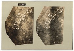 Vue Stéréoscopique-Photo Photographe Inconnu, Luftaufnahme Barisis, Schützengräben - Krieg, Militär