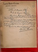 Courrier Espagne Agustin Bemlito Castrillo Commerce Céréale Légumes Y Lanas Haro Rioja 4-12-1899 - écrit En Espagnol - Spanien