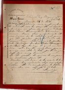 Courrier Espagne Lanas Pieles Y Polvo Preservativo Miguel Gomez Vitoria 26-11-1896 - écrit En Espagnol - España