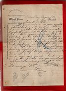 Courrier Espagne Lanas Pieles Y Polvo Preservativo Miguel Gomez Vitoria 12-?-1898 - écrit En Espagnol - Espagne