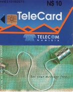 NAMIBIA. NMB-41. Tin Phone (Standard Chip Side). 10 N$. (290) - Namibië