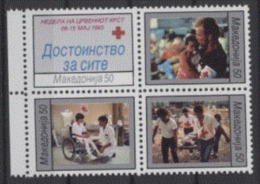 Macédoine 1993 Nobel Red Cross Croix Rouge MNH - Nobelpreisträger