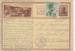 OCNA SIBIULUI HEALTH RESORT, KING CHARLES 2ND, PC STATIONERY, ENTIER POSTAL, 1940, ROMANIA - Storia Postale