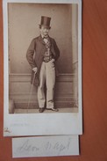 CDV 19's Portrait En Pied Léon NAGELMACKERS Carte De Visite - Antiche (ante 1900)