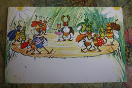 Soviet Cartoon Thumbelina   - Insect - Beatle  - Old Postcard - 1970s - Insects