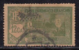 12ca Used French India 1929, New Values Series - Gebraucht