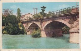 - Vaucluse - Ref-A491 - Beddarides - Gare Et Pont Sur L Ouveze - Gares - Ponts - Carte Colorisee Bon Etat - - Bedarrides