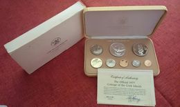 COOK ISLANDS  SILVER PROOF SET 1977 With CASE AND COA (free Shipping Via Registered Air Mail) - Cookeilanden