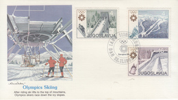 Enveloppe  FDC  1er  Jour   YOUGOSLAVIE    Jeux   Olympiques   SARAJEVO   1984 - Invierno 1984: Sarajevo