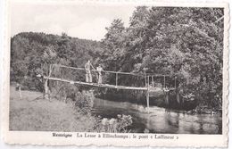 Resteigne - La Lesse à Ellinchamps - Pont Laffineur Avec Personnages - Edit. Mme Martin, Resteigne - Tellin