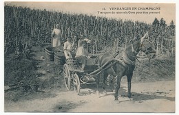 CPA - Vendanges En Champagne - Transport Du Raisin à La Cuve Pour être Pressuré - Sonstige & Ohne Zuordnung