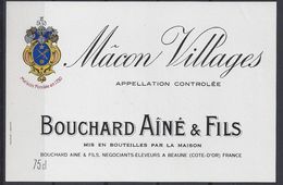 ETIQUETTE MÂCON VILLAGES - Bouchard Ainé à Beaune - Bourgogne