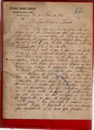 Courrier Espagne Ricardo Andrés Lobejon Villarramiel 26-04-1899 - écrit En Espagnol - Pieles Y Lanas Laine - Spanje