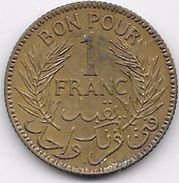 Tunisie 1 Franc 1921 - Otros – Africa