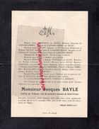 87-ST SAINT YRIEIX-FAIRE PART DECES JACQUES BAYLE-GREFFIER TRIBUNAL-GIGOUNOUX-FERDINAND LAROCHE LAMBERT-VAULON-TRONCHON - Obituary Notices