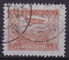 POLAND 1925 Airmail Sc 217FF Forgery Used - Oblitérés