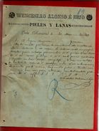 Courrier Espagne Wenceslao Alonso E Hijo Pieles Y Lanas Lerin Navarra 2-05-1899 - écrit En Espagnol - Espagne