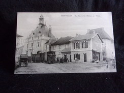 Corbelin. La Gare Et L ' Hôtel De Ville .Le Train .Voir 2 Scans . - Corbelin