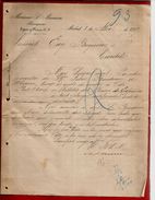 Courrier Espagne Banquero Mariano S. Muniesa Madrid 8-04-1899 - écrit En Espagnol - Banque Banquier - España