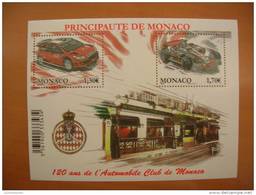 Timbres  - 120 Ans Automobile Club MONACO  - 3.00 € - Feuillet - Collezioni & Lotti