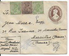 1928 - INDIA - ENVELOPPE ENTIER De ALIGARH => MARSEILLE - 1911-35 King George V