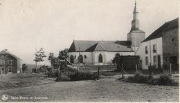 Saint-Pierre (Libramont) - Eglise Et Maisons - Circulé Vers 1942 - Edit F. Pinson-Williot, Libramont - Libramont-Chevigny