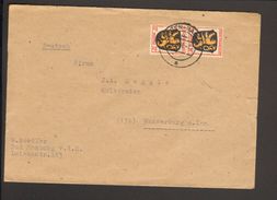 Frz.Zone 2 X 12 Pfg.Wappen Auf Brief V.1946 Aus Baden-Baden - Emisiones Generales