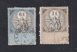 2 Austria Revenue 6 + 7 Fl. 1879 - Fiscaux