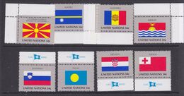 UNO NY 2001 Flags 8v ** Mnh (36906D) - Ongebruikt