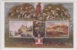 AK - Patriotika - Kunstkarte KLOSTERNEUBURG (im 17. Jhdt)  1915 - Klosterneuburg