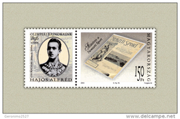 HUNGARY 2003 EVENTS 100th Anniversary Of The Newspaper NEMZETI SPORT - Fine Set + Label MNH - Nuevos