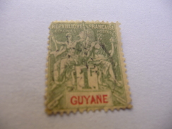 TIMBRE  GUYANE   N  42   COTE  15,00  EUROS    OBLITERE - Used Stamps