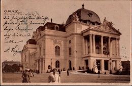 ! Alte Postkarte Graz, Stadttheater, 1899, Theatre, Theater, Österreich - Graz