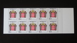 1987 Monaco Carnet N°1, Neuf**, TB, Non Plié, 2,70 € (cote 11,50 € Faciale 3,35 €) - Carnets