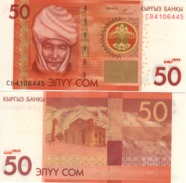 KYRGYSTAN   50 Som   P25  Dated  2009    UNC - Kirghizistan