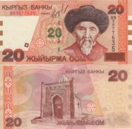 KYRGYSTAN   20 Som   P19  Dated  2002   UNC - Kirgizïe