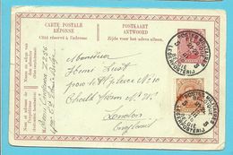 150 Op Entier Met Stempel POSTES MILITAIRES BELGIQUE 5 - 1918 Red Cross