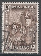 Malaya, Pahang 1957. Scott #77 (U) Sultan Abu Bakar & Tiger - Pahang