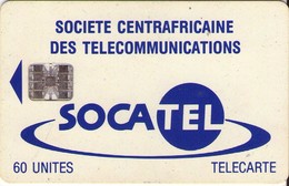 REPUBLICA CENTROAFRICANA. CF-SOC-0014A. Logo - Blue. 60U. (001) - Centrafricaine (République)